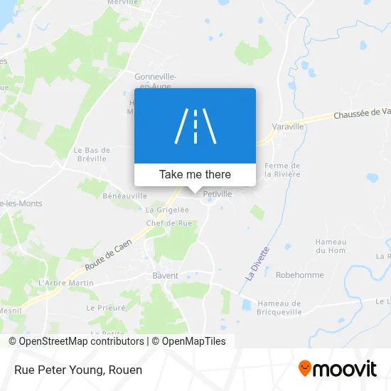 Rue Peter Young map