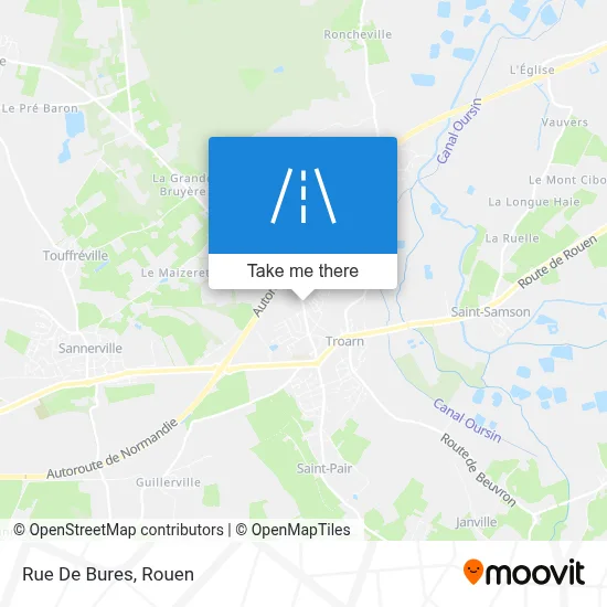 Mapa Rue De Bures