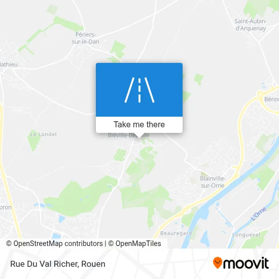 Rue Du Val Richer map