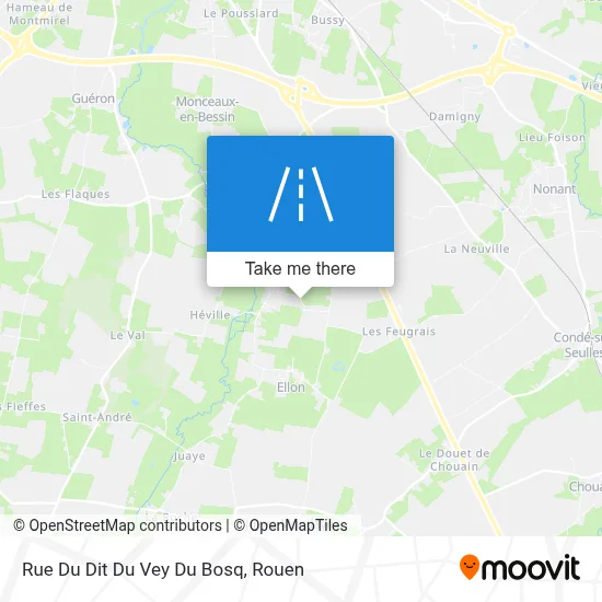 Rue Du Dit Du Vey Du Bosq map