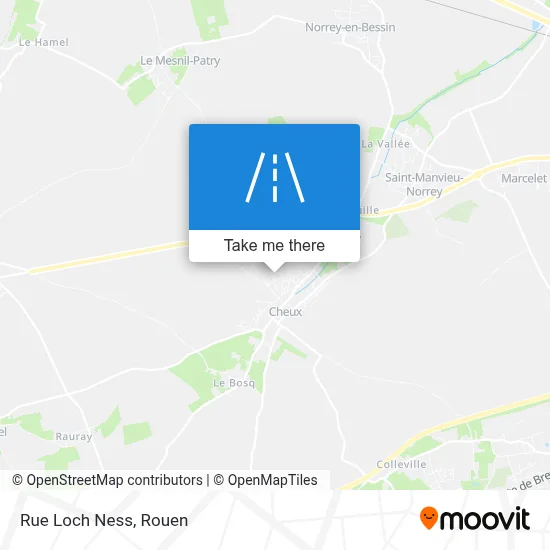Rue Loch Ness map