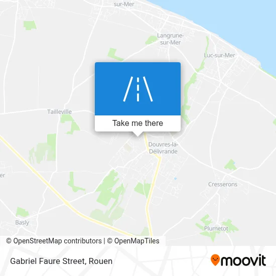 Mapa Rue Gabriel Faure