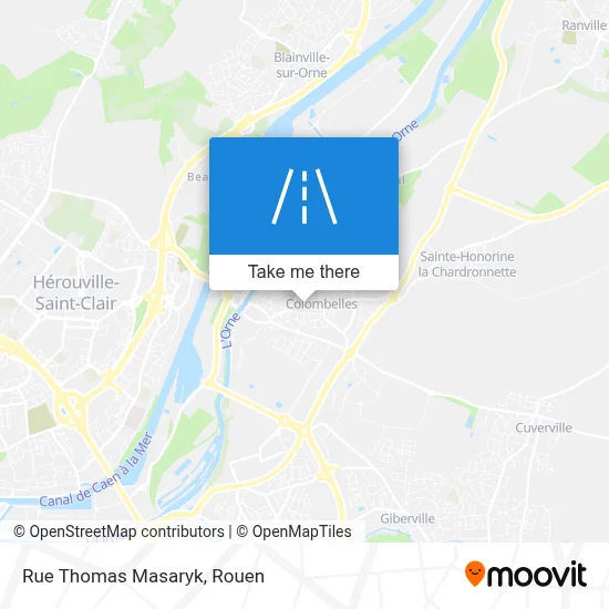 Rue Thomas Masaryk map