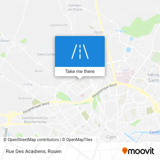Rue Des Acadiens map