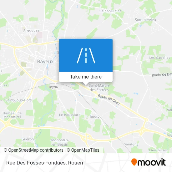 Mapa Rue Des Fosses-Fondues