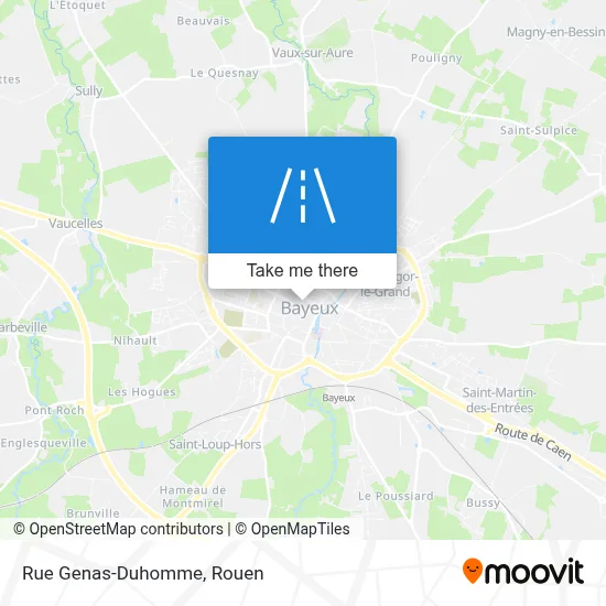 Rue Genas-Duhomme map