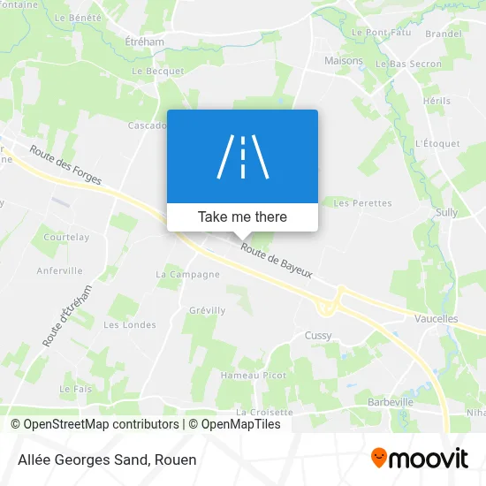 Allée Georges Sand map