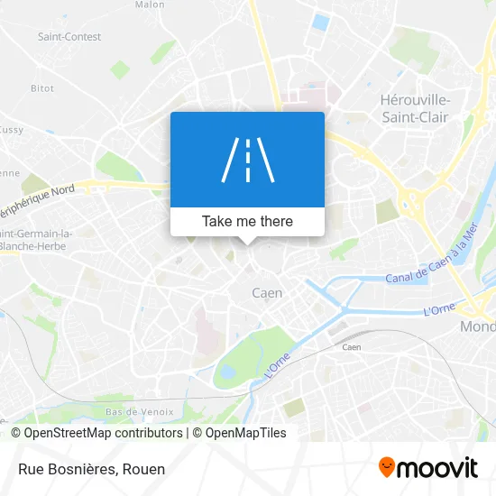 Rue Bosnières map