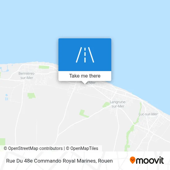 Rue Du 48e Commando Royal Marines map