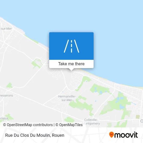 Mapa Rue Du Clos Du Moulin