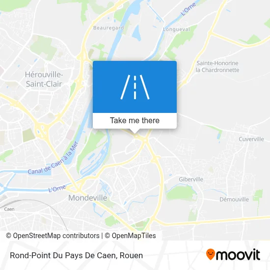 Rond-Point Du Pays De Caen map