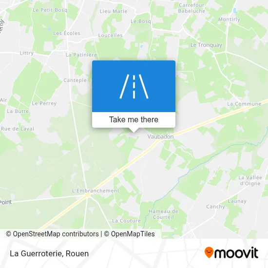 La Guerroterie map
