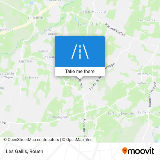 Les Gallis map