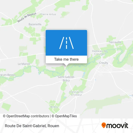 Route De Saint-Gabriel map
