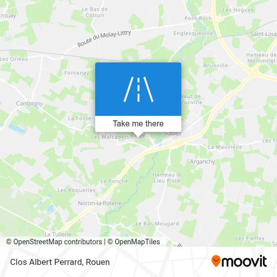 Clos Albert Perrard map