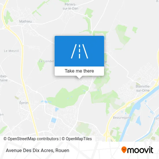 Avenue Des Dix Acres map