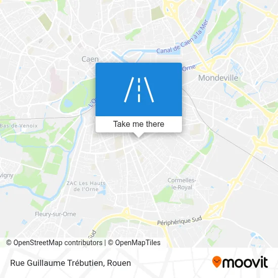 Rue Guillaume Trébutien map