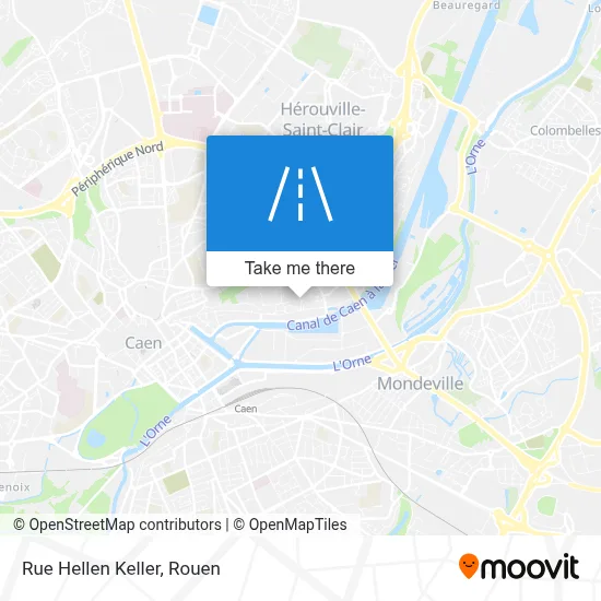 Rue Hellen Keller map