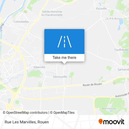 Rue Les Marvilles map