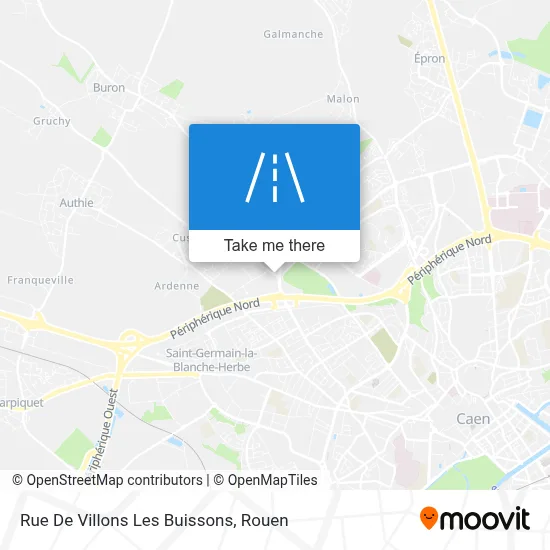 Rue De Villons Les Buissons map