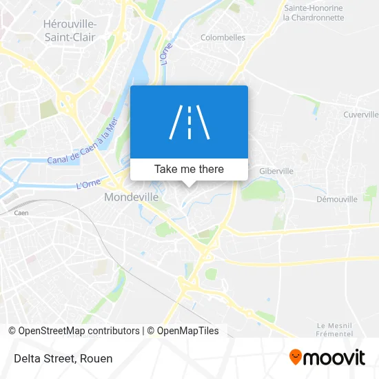 Mapa Rue Du Delta