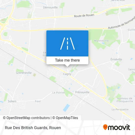 Rue Des British Guards map