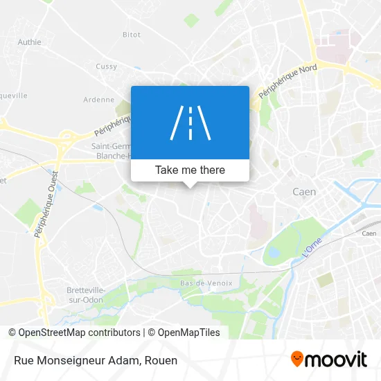 Rue Monseigneur Adam map