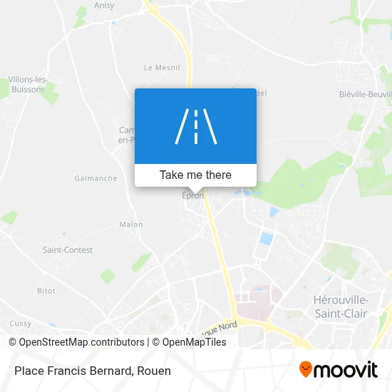 Place Francis Bernard map