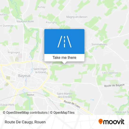 Route De Caugy map