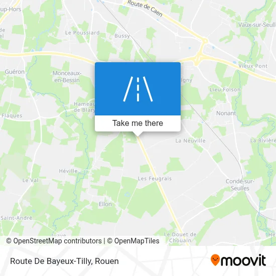 Route De Bayeux-Tilly map