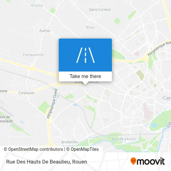 Rue Des Hauts De Beaulieu map