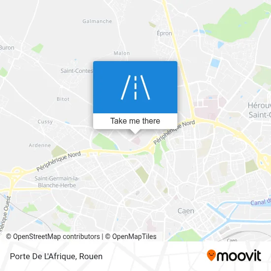 Porte De L'Afrique map