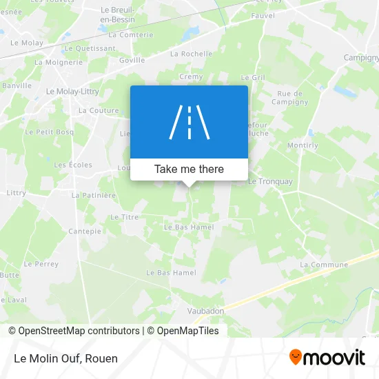 Le Molin Ouf map