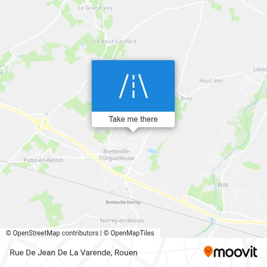 Mapa Rue De Jean De La Varende