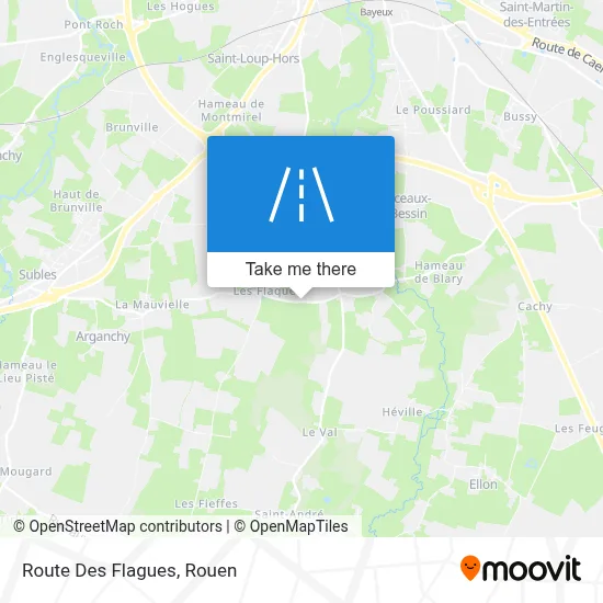 Route Des Flagues map