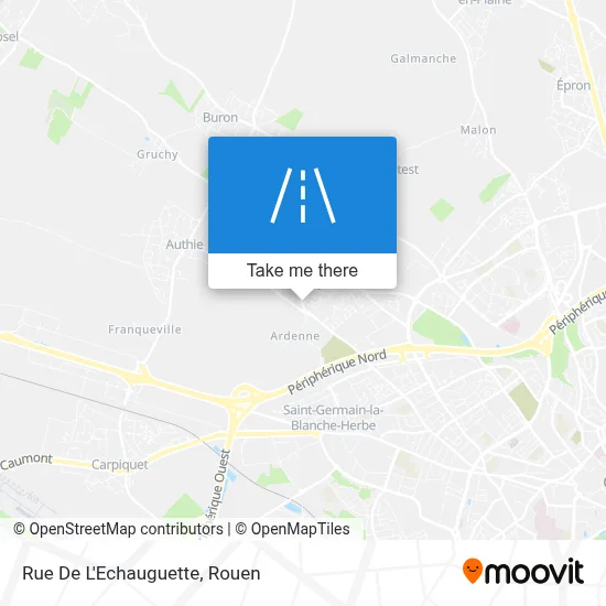 Mapa Rue De L'Echauguette