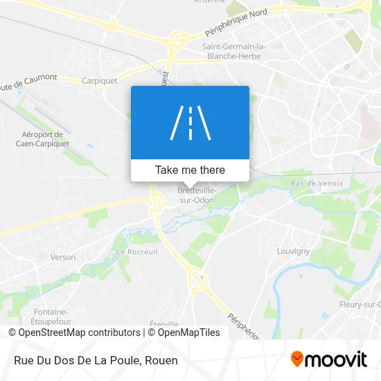 Rue Du Dos De La Poule map