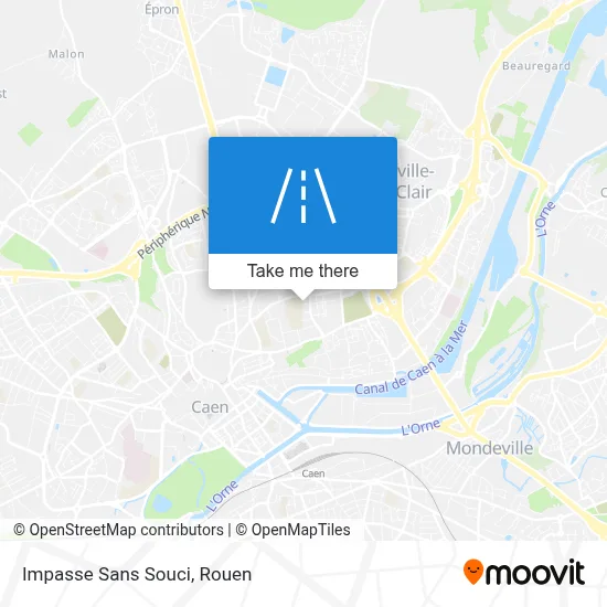 Impasse Sans Souci map