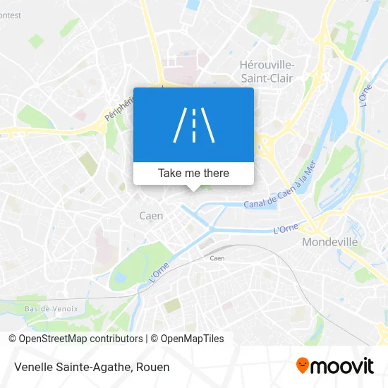 Venelle Sainte-Agathe map