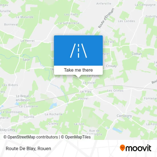 Route De Blay map