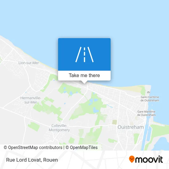 Rue Lord Lovat map