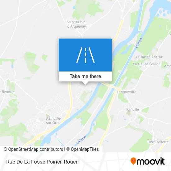 Rue De La Fosse Poirier map