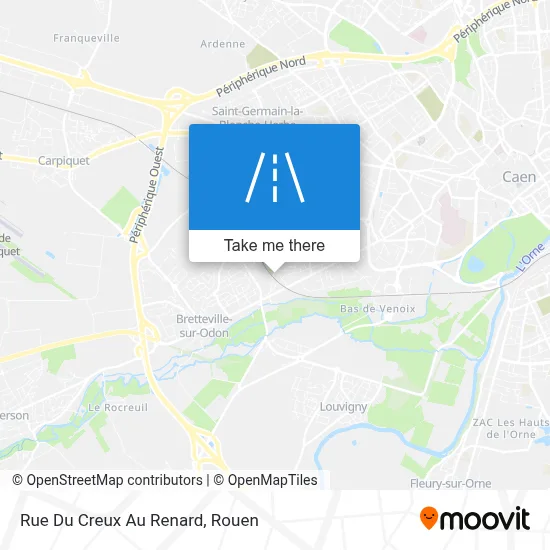 Rue Du Creux Au Renard map