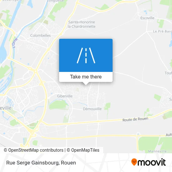 Mapa Rue Serge Gainsbourg