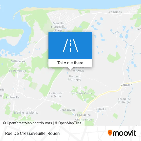 Mapa Rue De Cresseveuille
