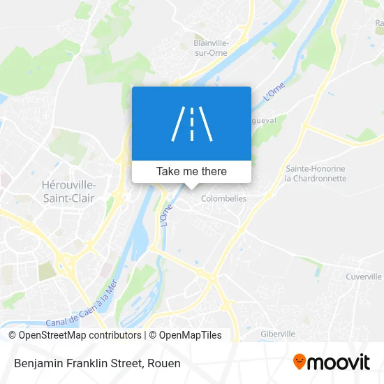 Mapa Rue Benjamin Franklin
