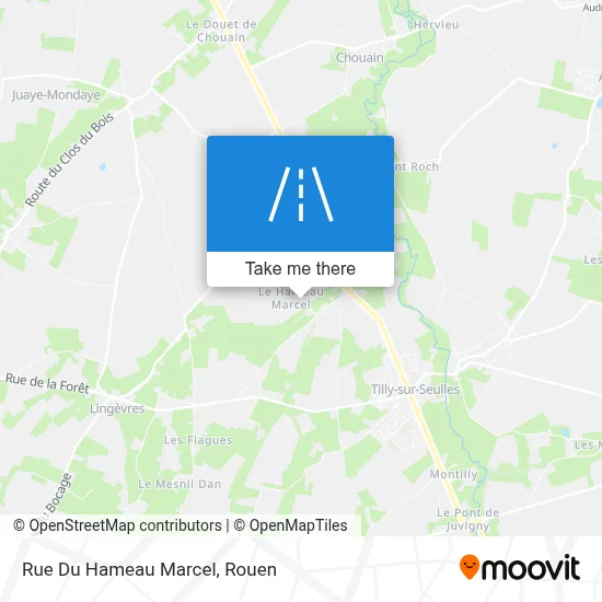 Mapa Rue Du Hameau Marcel