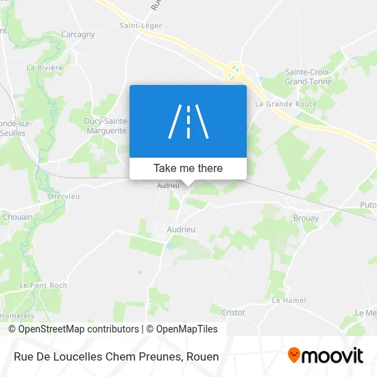 Rue De Loucelles Chem Preunes map