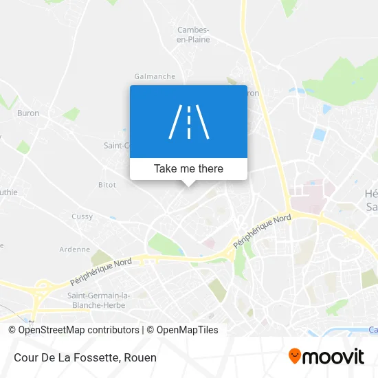 Cour De La Fossette map