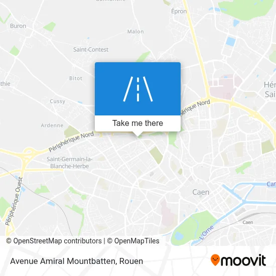 Avenue Amiral Mountbatten map